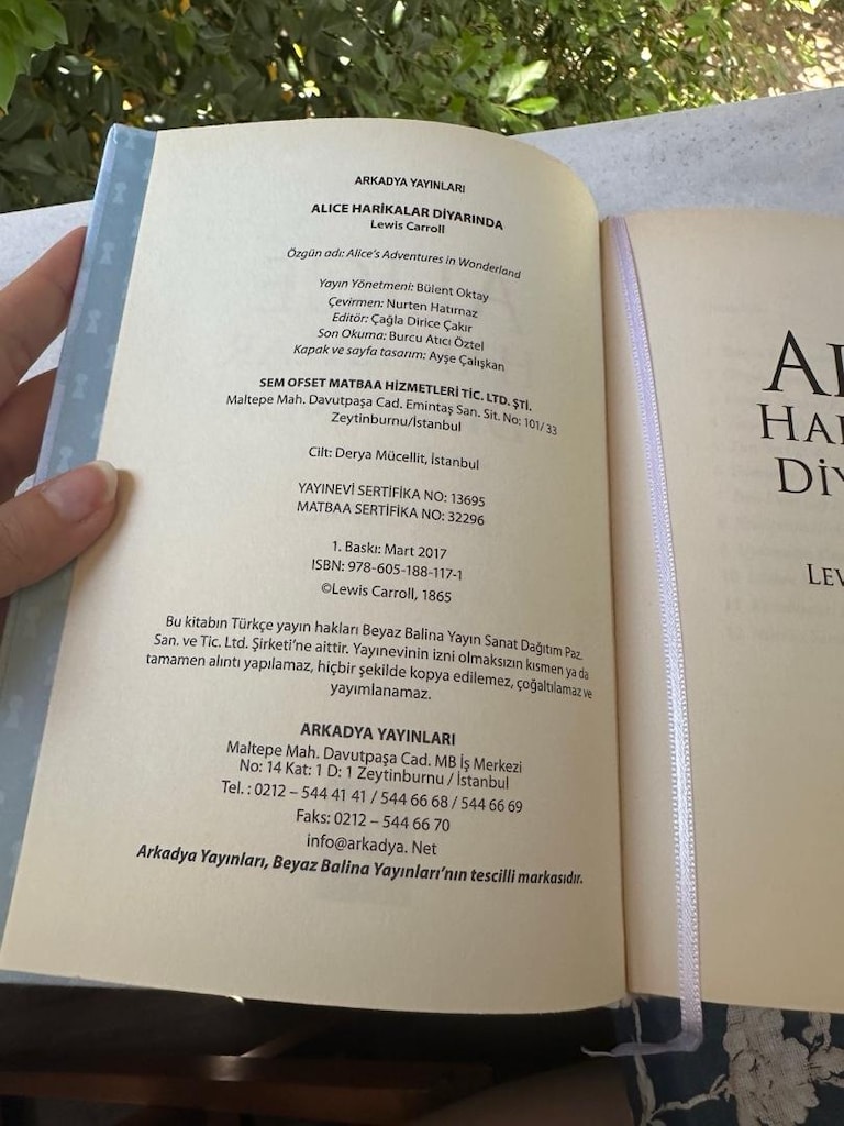 Alice harikalar diyarında kitap - 3
