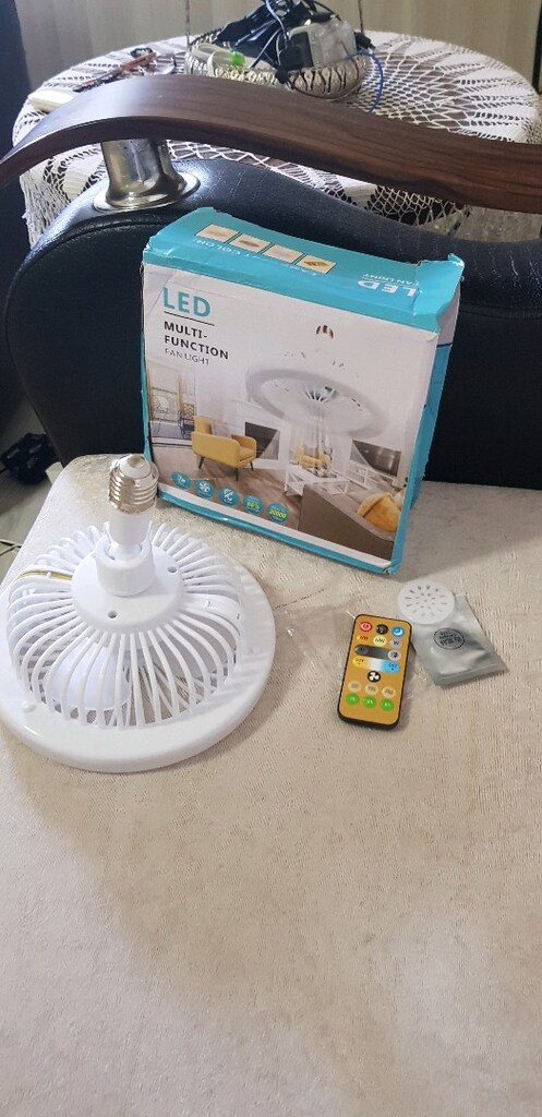 Çok fonksiyonlu tavan vantilatör led ışık hem renk seçeneği sıfır kuma - 8