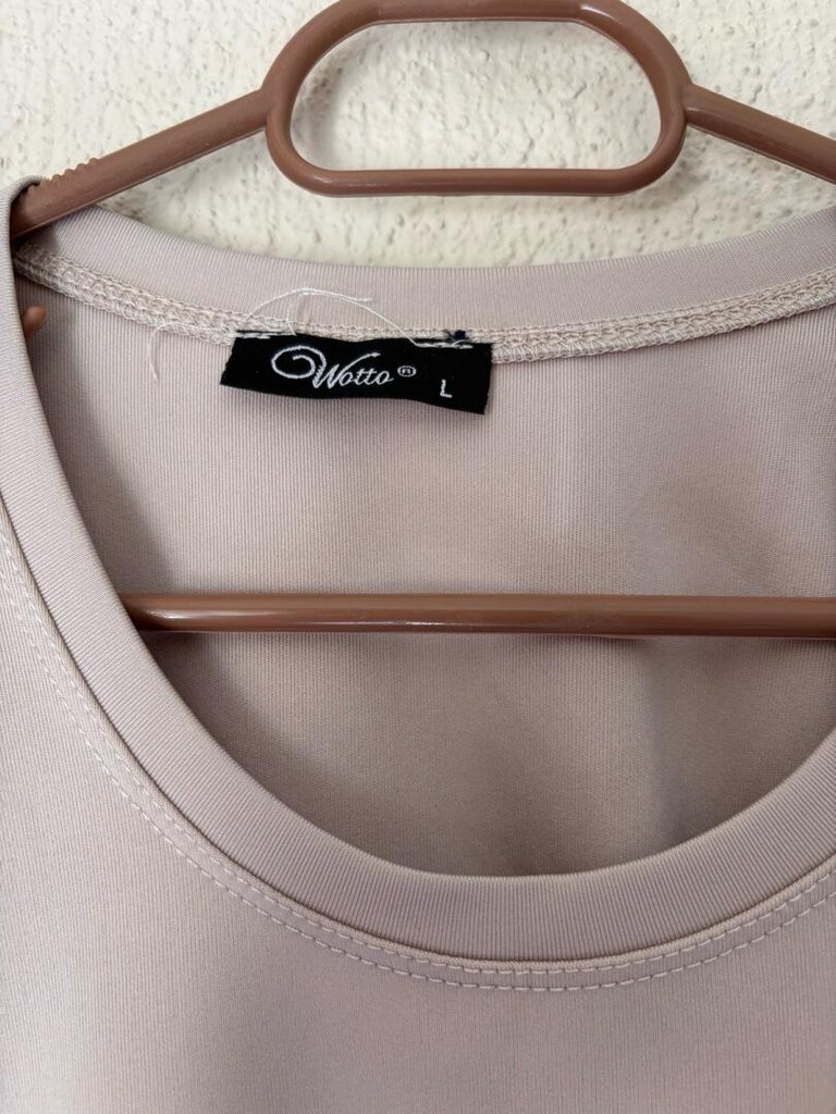 Minimal Bej Crop Sweatshirt - 2