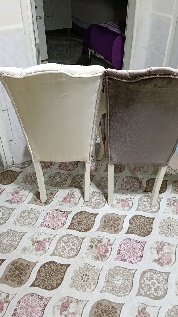 6 Adet sandalye 3+3 renkte - 4