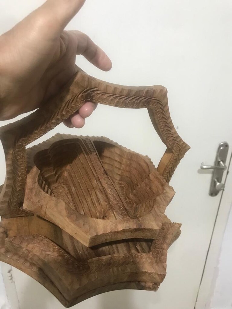 ahşap sunumluk aksusuvar iki adet - 2