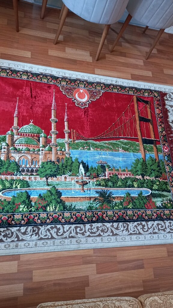 Camili ve boğaz manzaralı duvar halısı. - 3