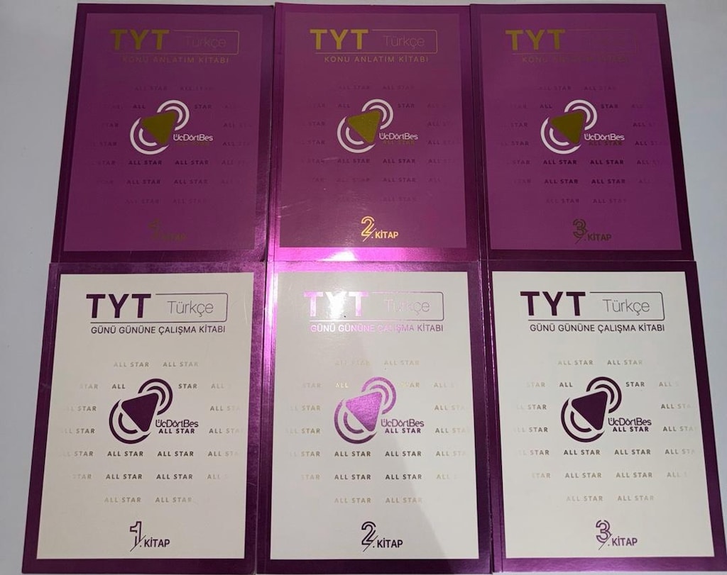 56 ADET FULL SET 345 ALL STAR TOPLAM SIFIR TYT-AYT - 2