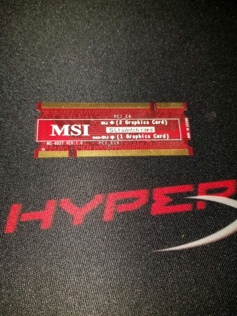 MSI MS-4057 Dual Video Card SLI PCI_E8/non-SLI PCI_E16 Switch Card/Ums - 6