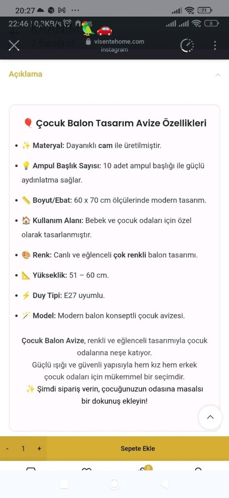 Çocuk odası Avize - 6