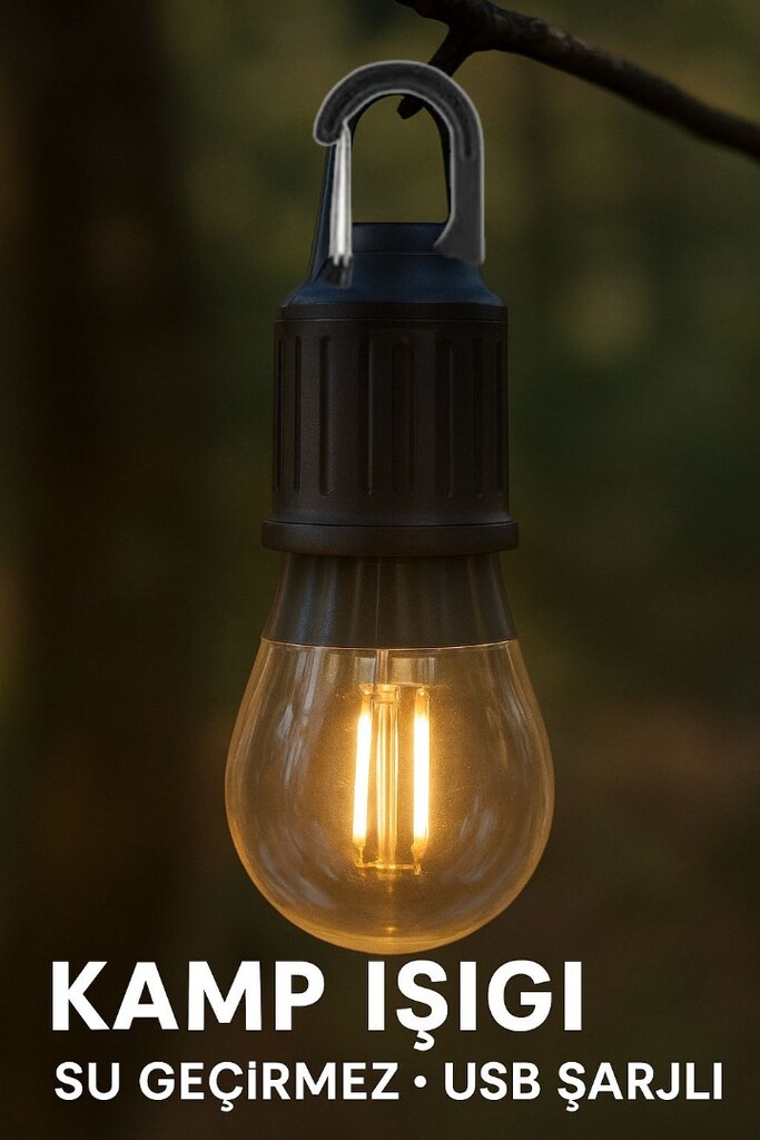 BUFFER #Askılı #LED #Kamp #Lambası – T01 Modeli Taşınabilir – Şarj