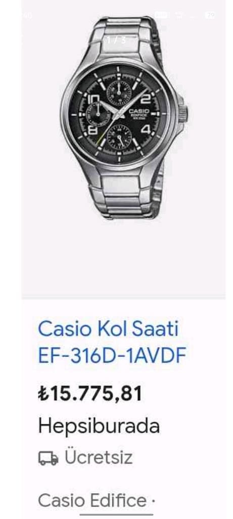 casio eddifece saat temiz safir - 3