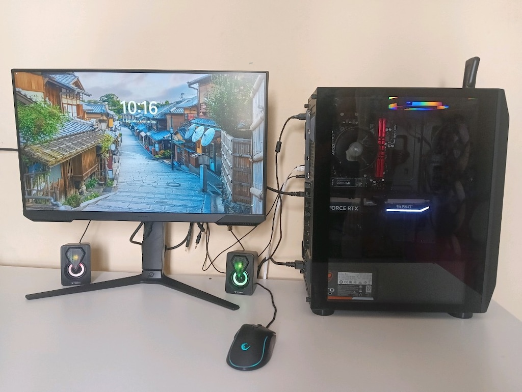 RTX 4060 Ryzen 5 5600 Oyuncu PC Seti + Samsung Odyssey G3 144 Hz