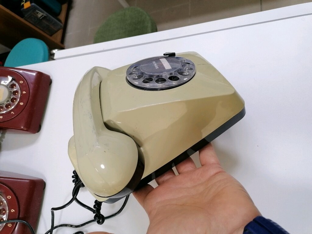 Antika Çevirmeli Telefon, Pop Art çift renkli - 5