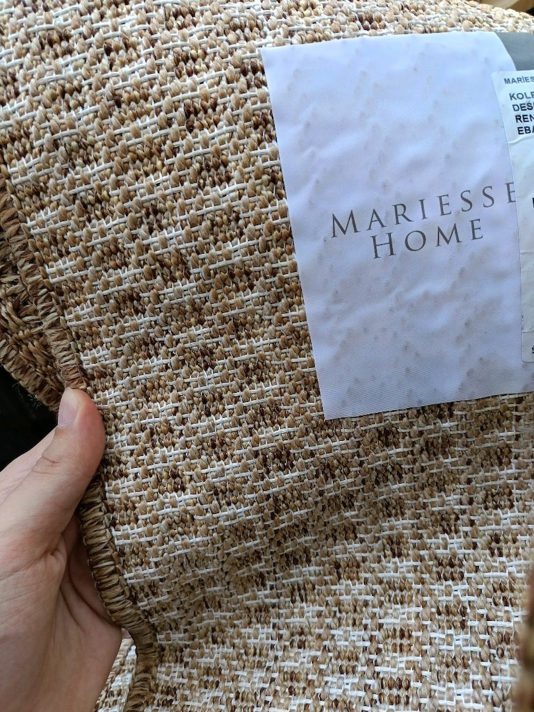 Mariesse Home Hav Toz Vermez Kolay Temizlenen Hasır Doku Sisal Halı - 3