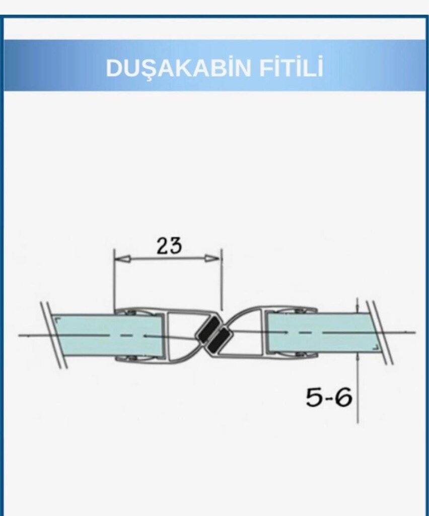 Duşakabin Mıknatıs ve Suluk Fitili 180cm - 5