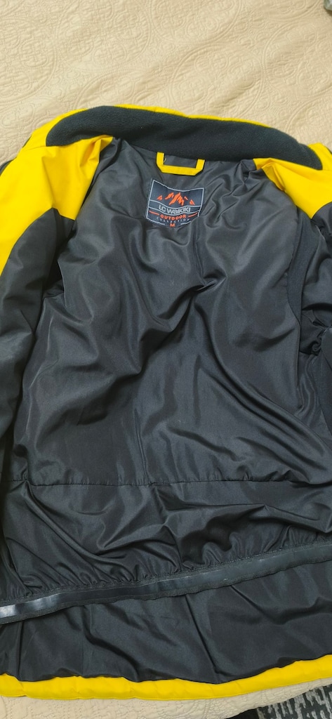 LC Waikiki XSIDE ACTIVE Sarı Dik Yaka Kapüşonlu Kayak Montu M beden - 4