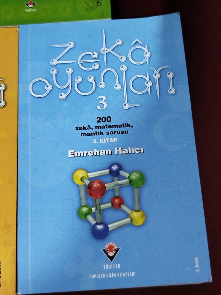 ZEKA OYUNLARI 1,2,3, TÜBİTAK Yayınları, topam 600 soru ve cevapları - 4