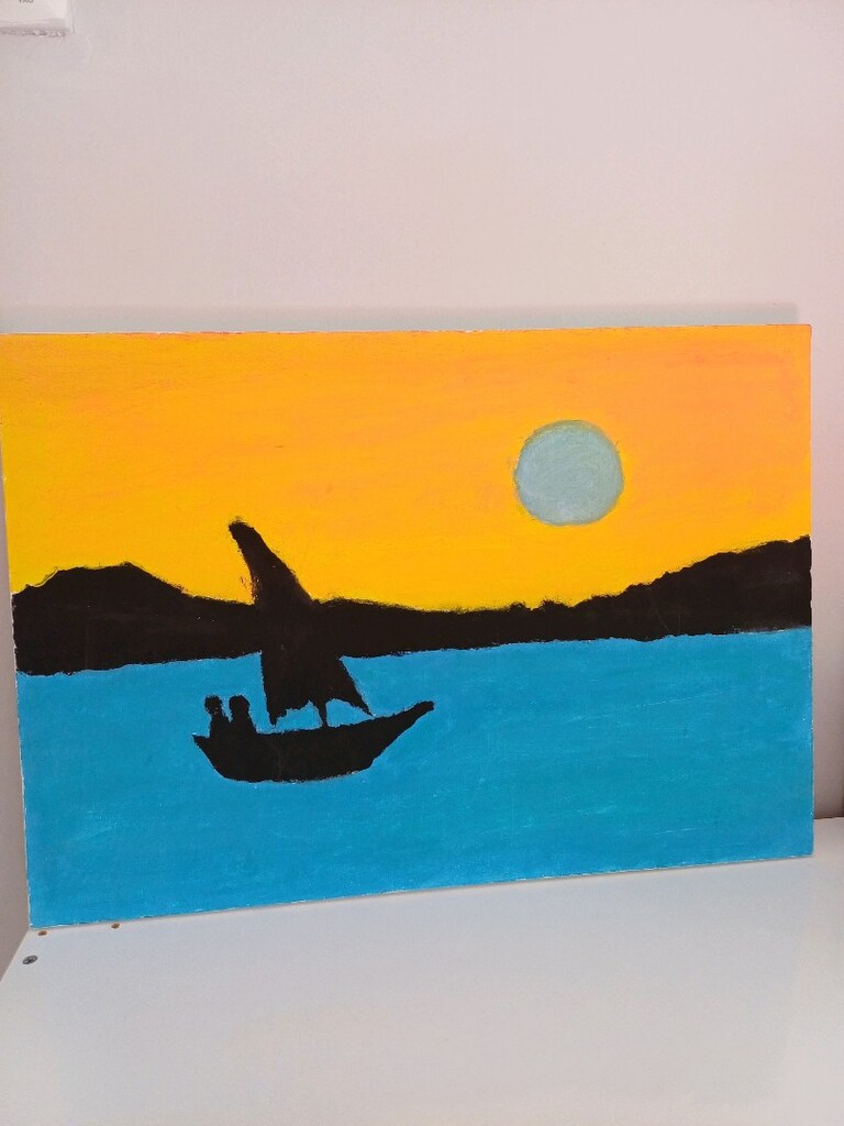 Tuval 35 x 50 guaj boyası çalışması - 5