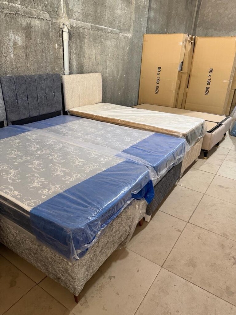 sıfır lüks tek kişilik baza başlık yatak - 2