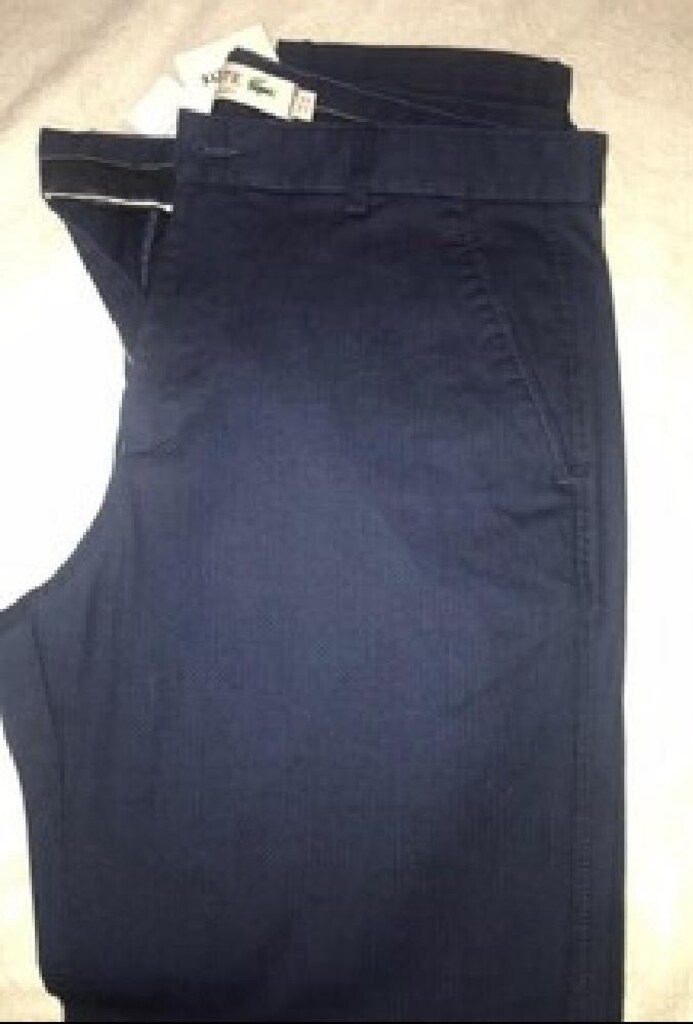 Lacoste orjinal 44(34) beden slim fit sıfır erkek pantolon