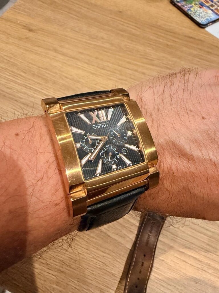 ESPRIT Erkek Kol Saati – Kronograf / Siyah Kadran / Gold Kasa - 2