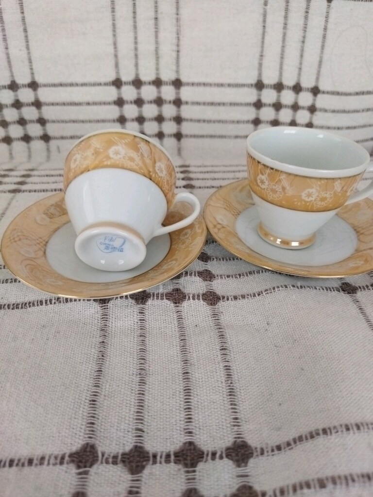 antika ikili fincan takımı - 2