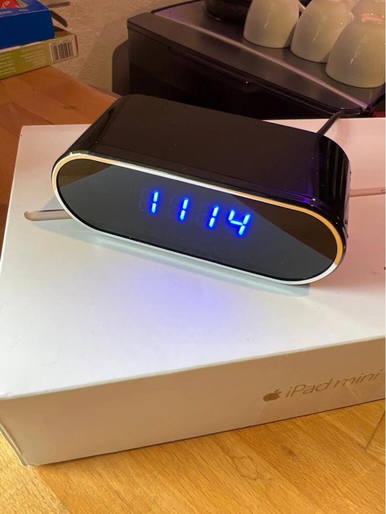 Mini Wifi Masa Saati 4K Gizli Kamera - 2