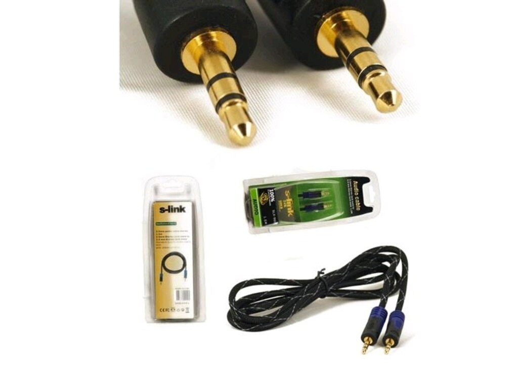 S-link SLX-960 1.5m Altın Kaplama Stereo Ses Kablosu - 5