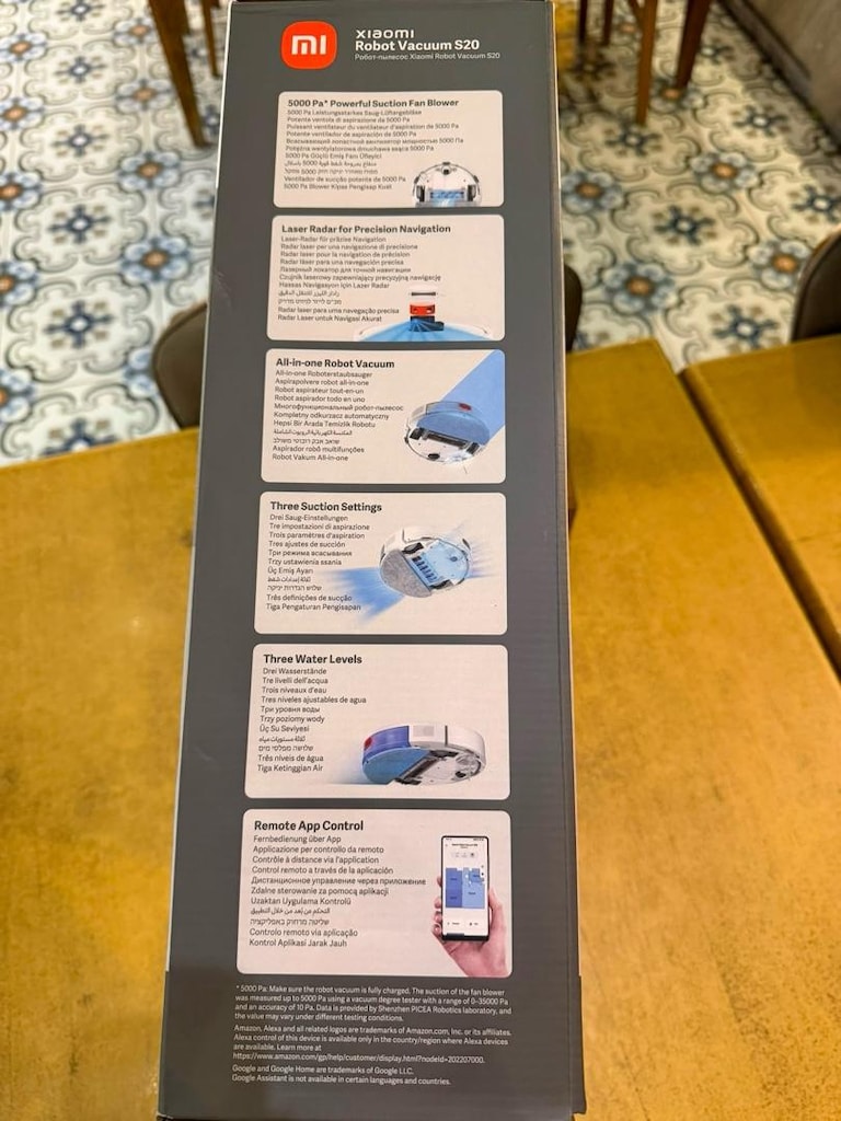Xiaomi Robot Vacuum S20 Robot Süpürge (Süpürme + Paspas) – Sıfır / Kap - 5