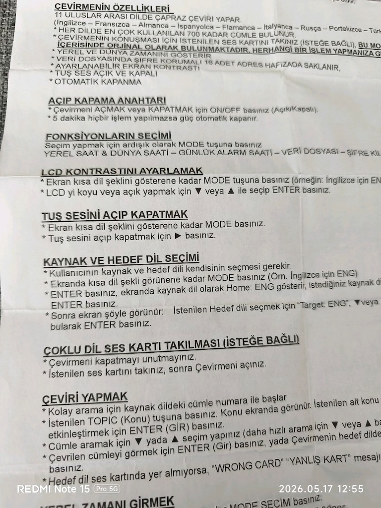 sesli yazılı çeviri cihazı - 10