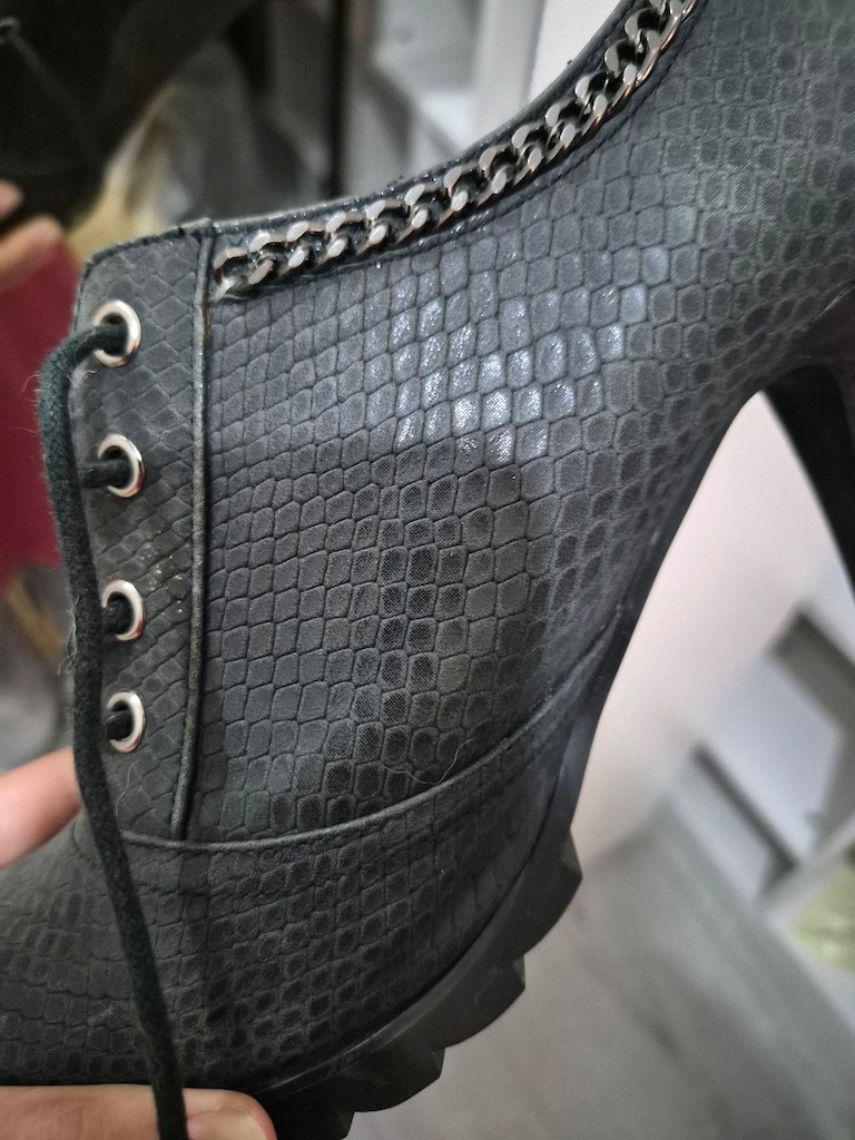 Derimod Ayakkabı Deri Zincirli Bootie(Buti) Topuklu - 4