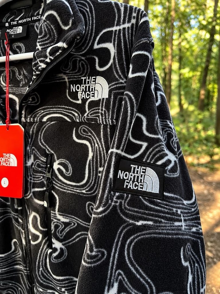 North Face Siyah Desenli Unisex Polar - 6
