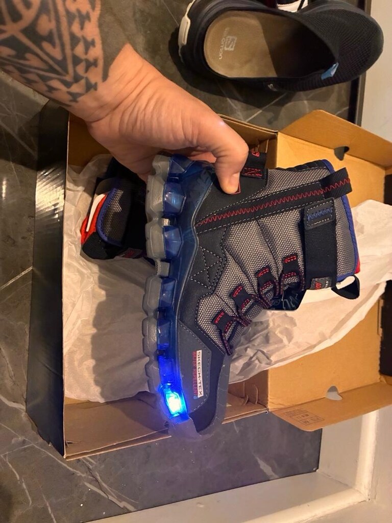 Skechers 32 Numara Işıklı Erkek Çocuk Botu Su Geçirmez - 7