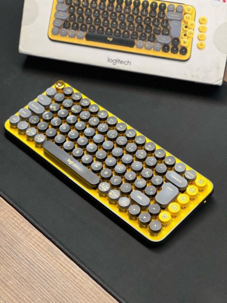 Logitech Pop Keys Sarı Mekanik Klavye - 3
