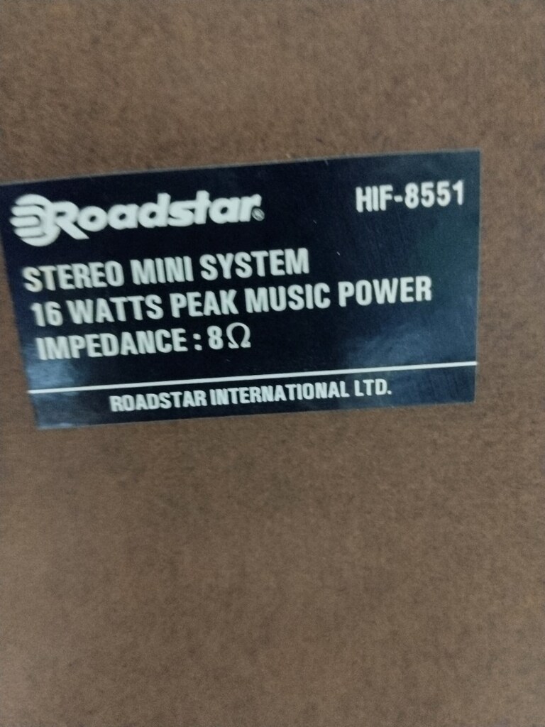 ROADSTAR - HIF 8551 - MODEL NUMARALI MÜZİK SETİ HOPARLÖRÜ 2 ADETTİR - 8