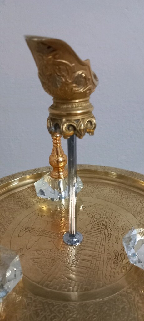 eski antika bronz şamdan - 2