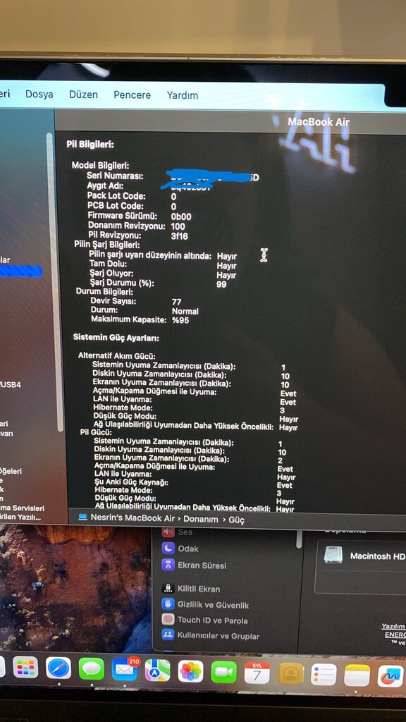 MacBook Air 15" M2 / 8 GB RAM / Tertemiz - Az Kullanılmış - 10