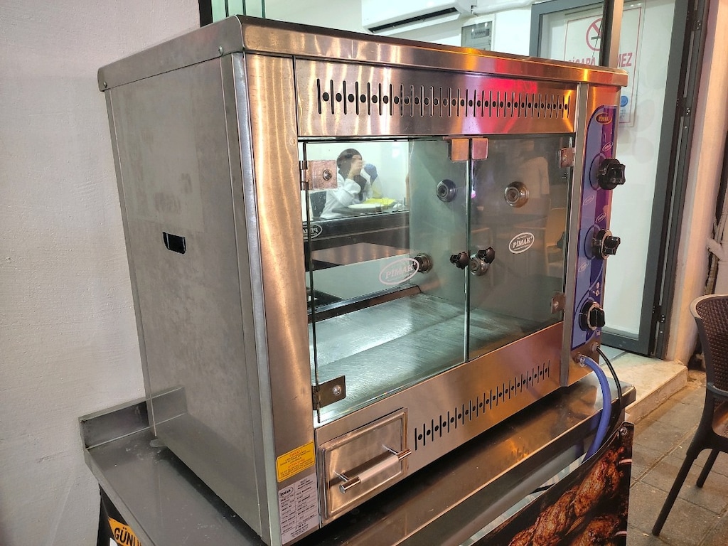 PİMAK M003 Gazlı Piliç Çevirme Makinesi + Paslanmaz Tezgâh - 3