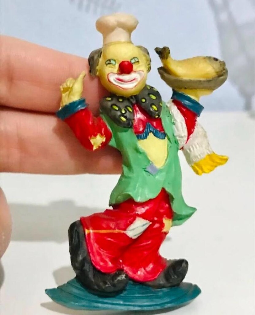 Vintage Kauçuk Palyaço Magnet - 3