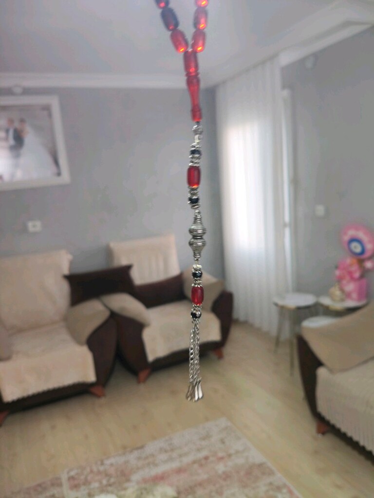 sıfır siyah yansımalı renk süzmesi 7ye 11 ateş kehribar tesbih sıfır - 2