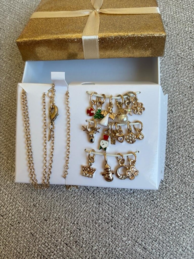 Gold Charmlı Kolye Bileklik - 2