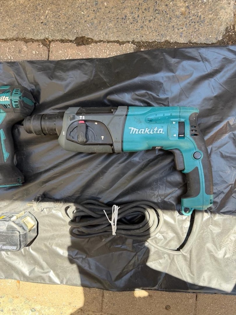 makita şarjlı matkap - taşlama ve elektrikli kırıcı delici matkap set - 7