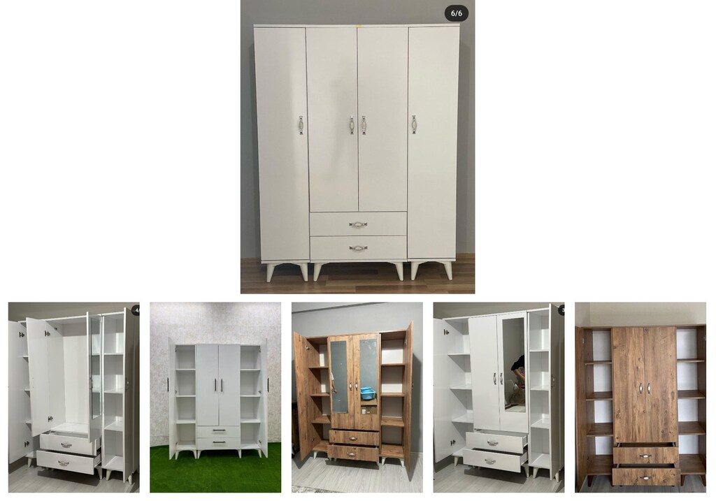 4 kapaklı elbise dolabı oqypgjetla - 6