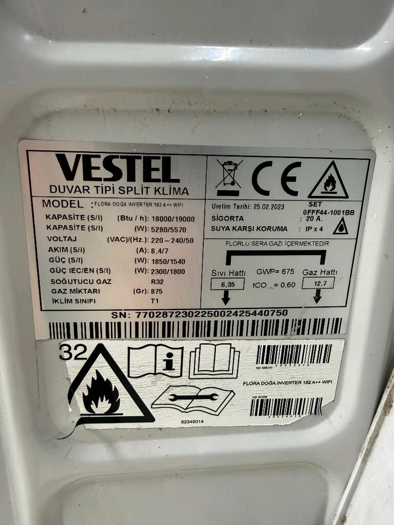 VESTEL 18.000 BTU İNVERTER A++ KLİMA – YENİ SERİ / SIFIR AYARINDA - 4