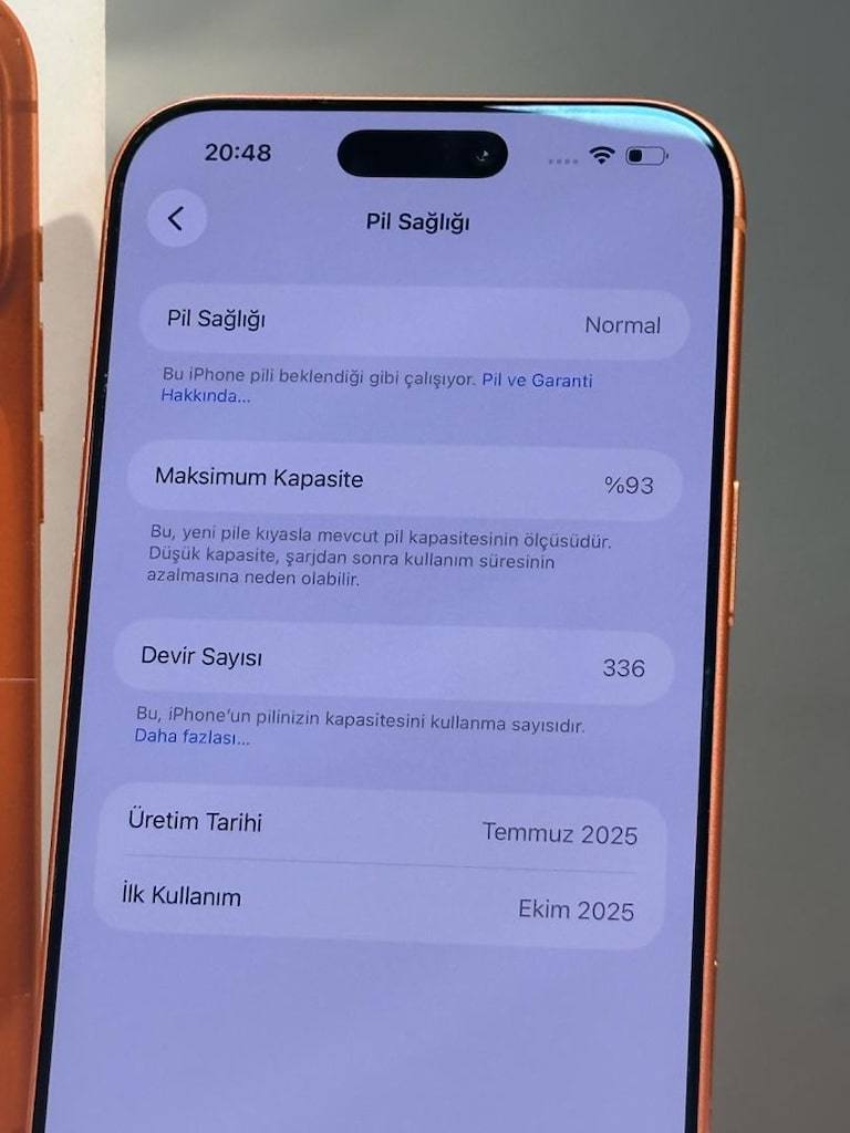 İPHONE 17 PRO MAX 256 GB PİL :94 HATASIZ 14 ay garantili - 6