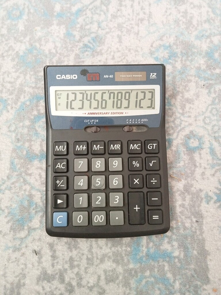 casio an-40 12 hane gunes enerjisi ile çalışan hesap Makinesi - 6