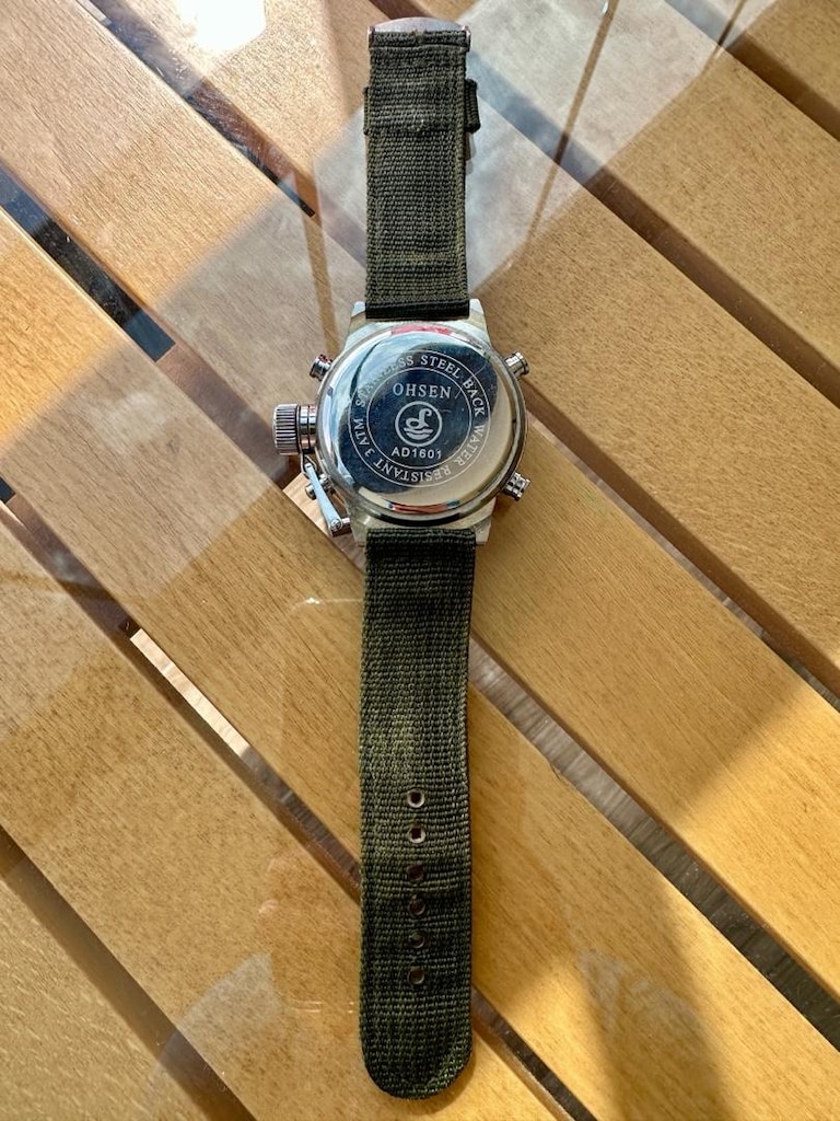 Ohsen Analog Dijital Nato Kayışı Kol Saati - 5
