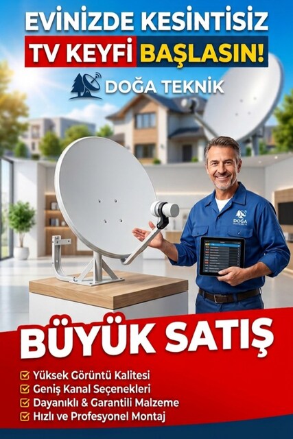 Uydu Çanak İşleriniz titizlik ve itinayla yapılır