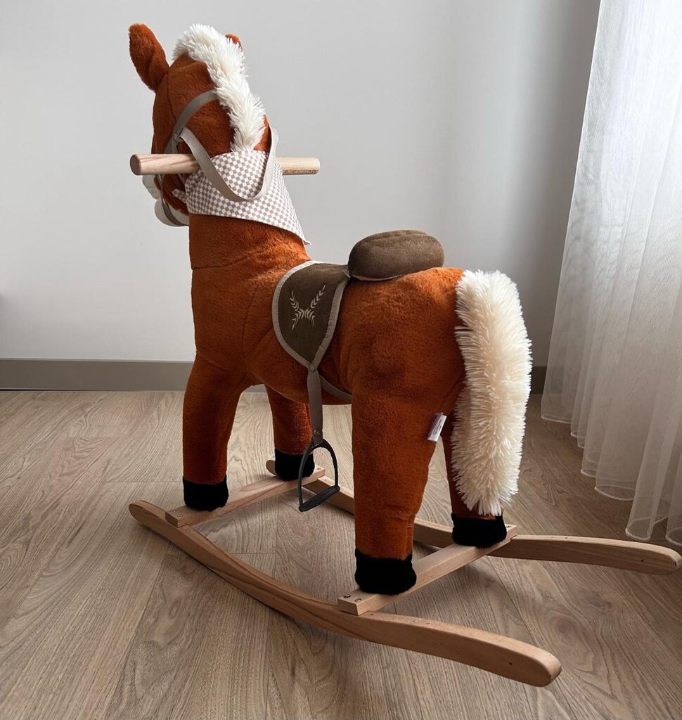 Selay Tobby Sallanan Sesli Peluş At - 65 cm - 3