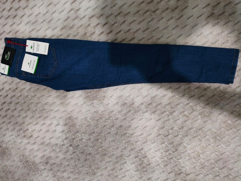 Sıfır Etiketli Lacoste Model Koyu Mavi Kot - 30 Beden (Skinny Fit) - 2