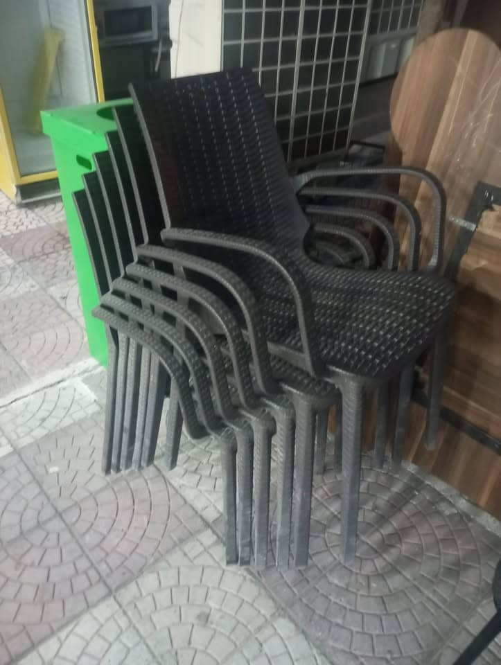 Plastik Rattan Sandalye ( Toplam 6 adet) (Açıklamayı Okuyun) - 2