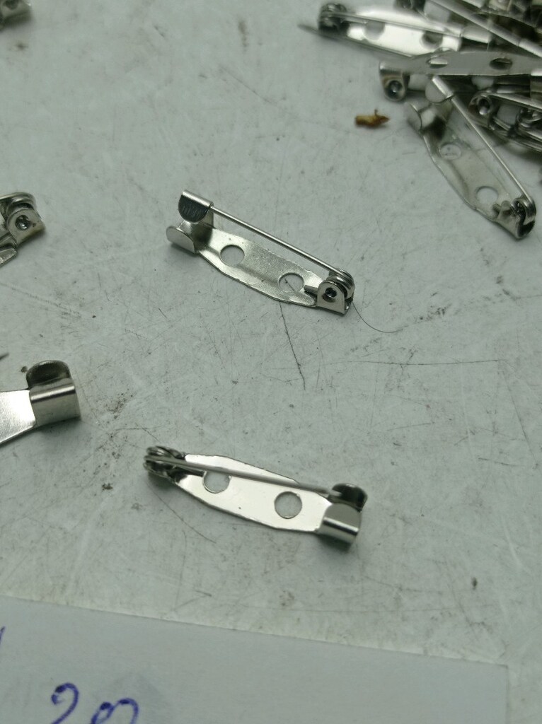 Metal Broş iğnesi 32mm,20mm - 5