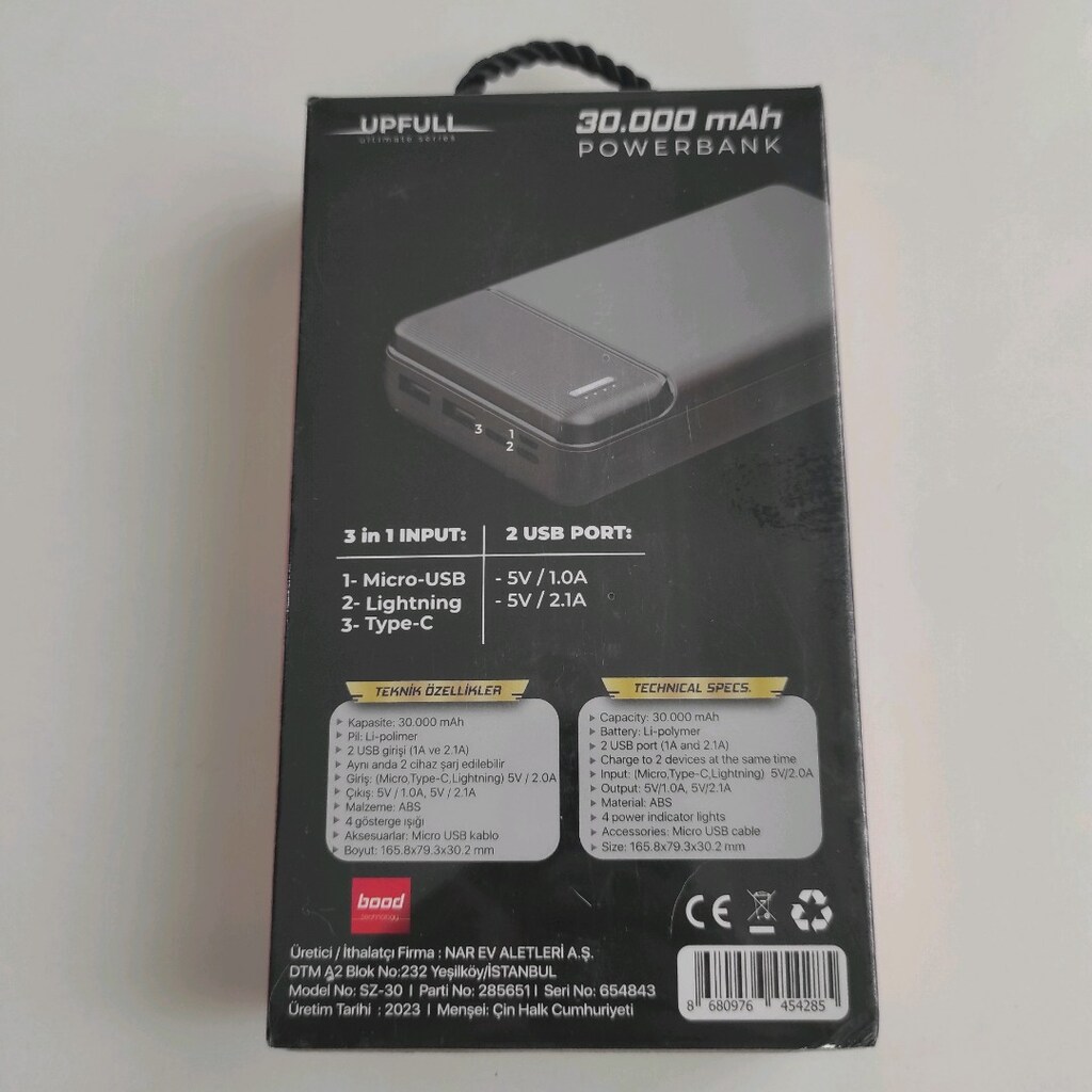 Upfull 30.000 Mah Powerbank - 2