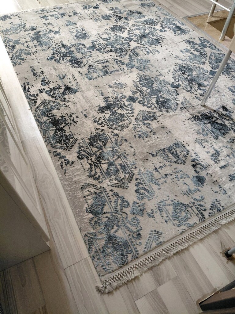 Mavili grili renkli halı - 2